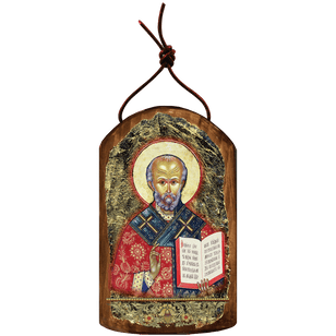 Icon Ornament Handcrafted in Wood